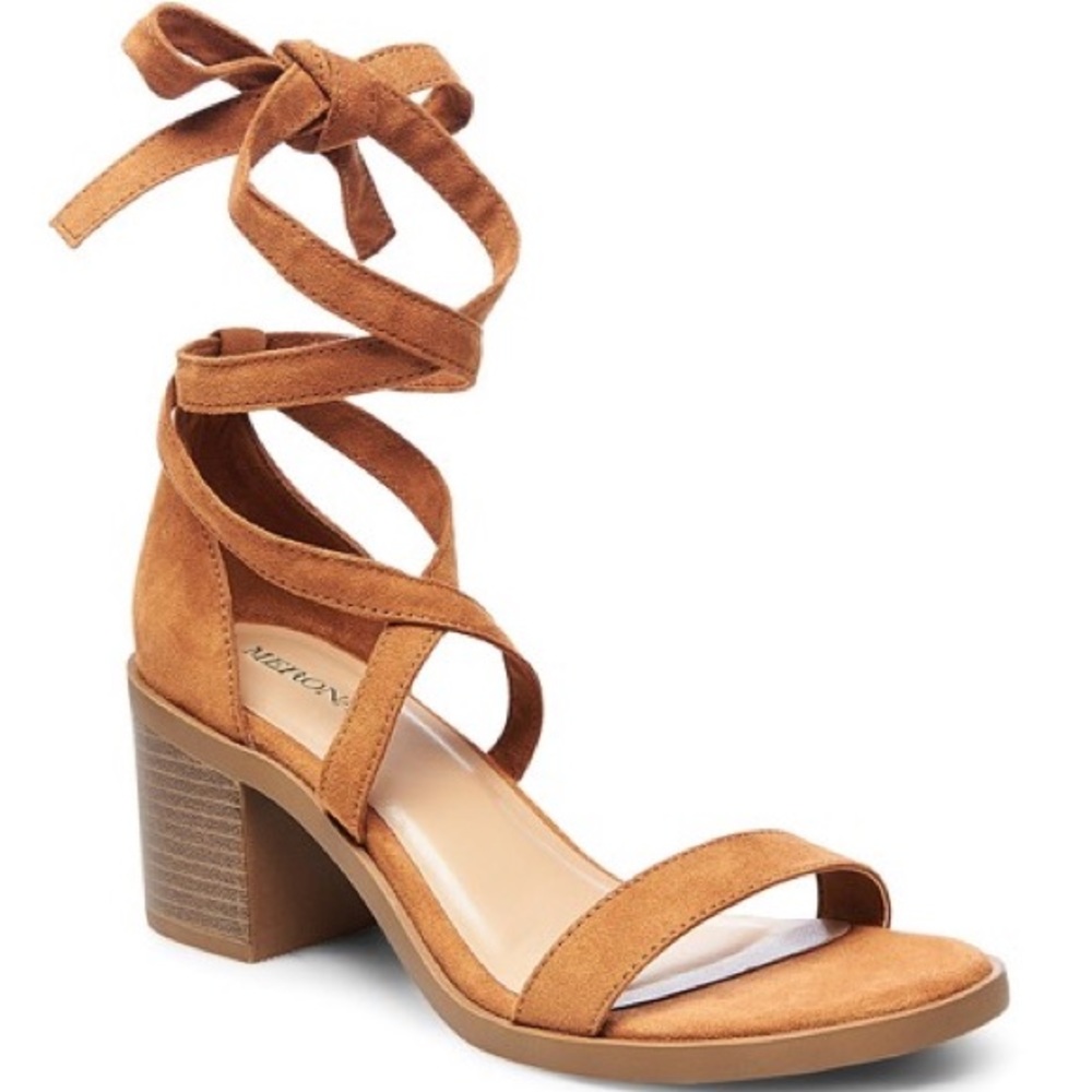 Target Merona Matilda Lace Up Heeled Sandals